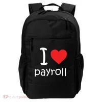 I Heart Payroll Backpack thumb 0