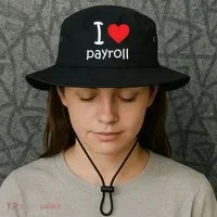I Heart Payroll Bucket Hat thumb 3