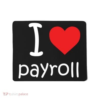 I Heart Payroll Mousepad