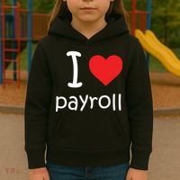 I Heart Payroll Kids Hoodie thumb 3