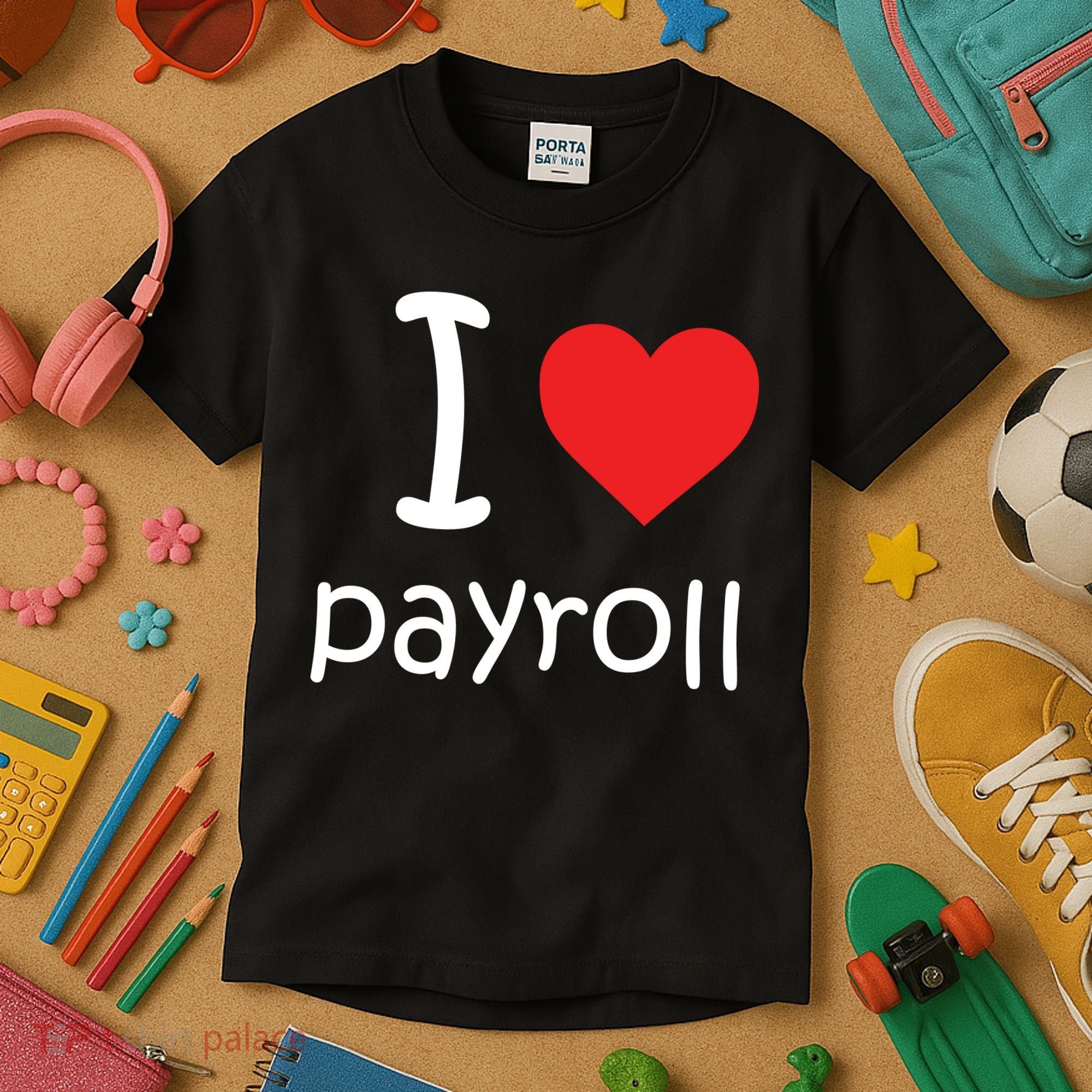 I Heart Payroll Kids T-Shirt