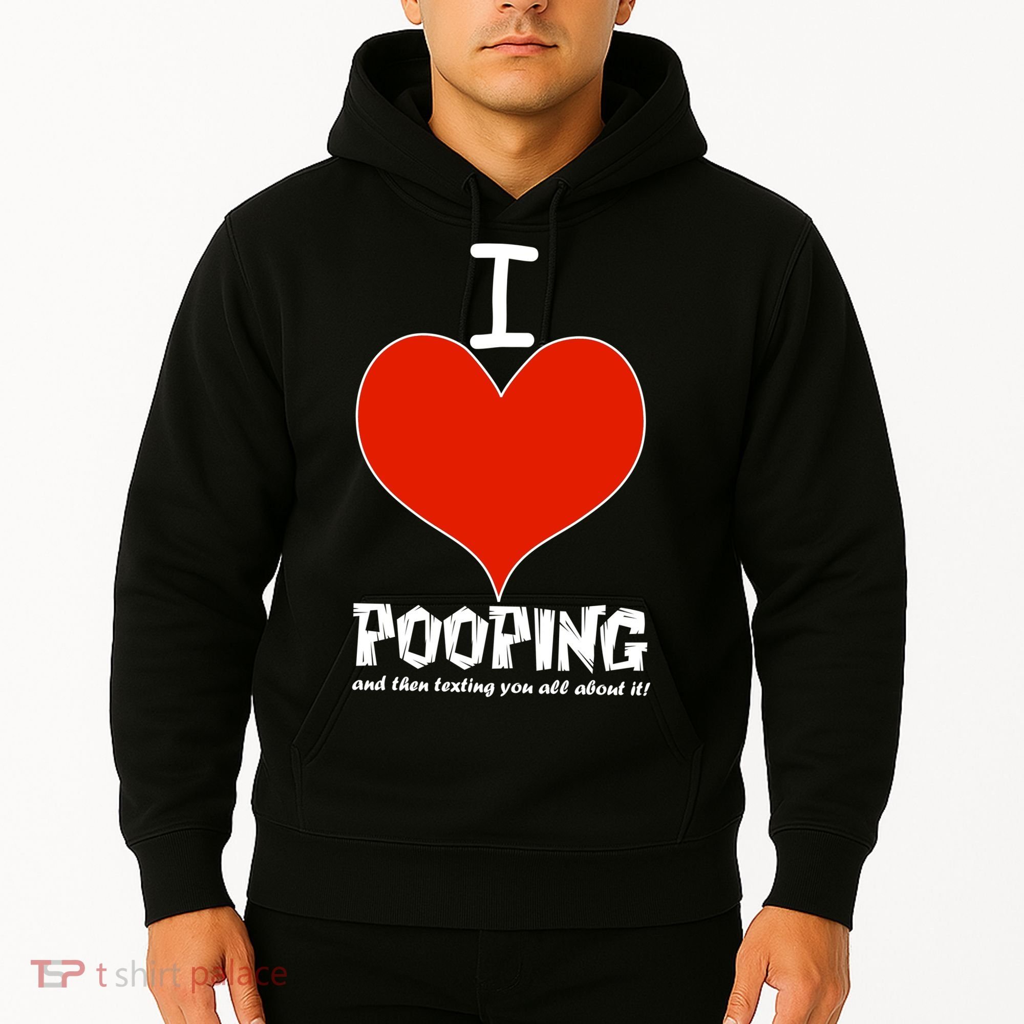 I Heart Pooping and Texting Hoodie