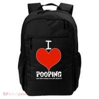 I Heart Pooping and Texting Backpack thumb 0