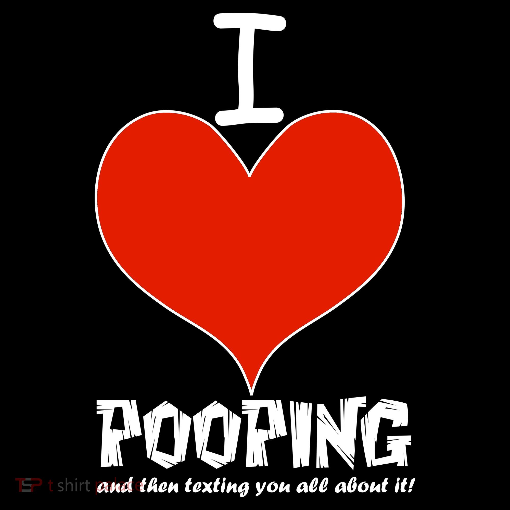 I Heart Pooping and Texting Pajama Set
