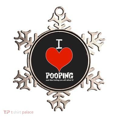 I Heart Pooping and Texting Ornament