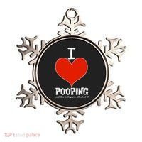 I Heart Pooping and Texting Ornament thumb 0