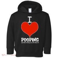 I Heart Pooping and Texting Toddler Hoodie thumb 0