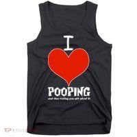 I Heart Pooping and Texting Tank Top thumb 0