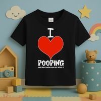 I Heart Pooping and Texting Toddler T-Shirt thumb 3