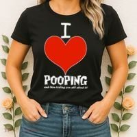 I Heart Pooping and Texting Women's T-Shirt thumb 2