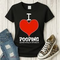 I Heart Pooping and Texting Women's T-Shirt thumb 3