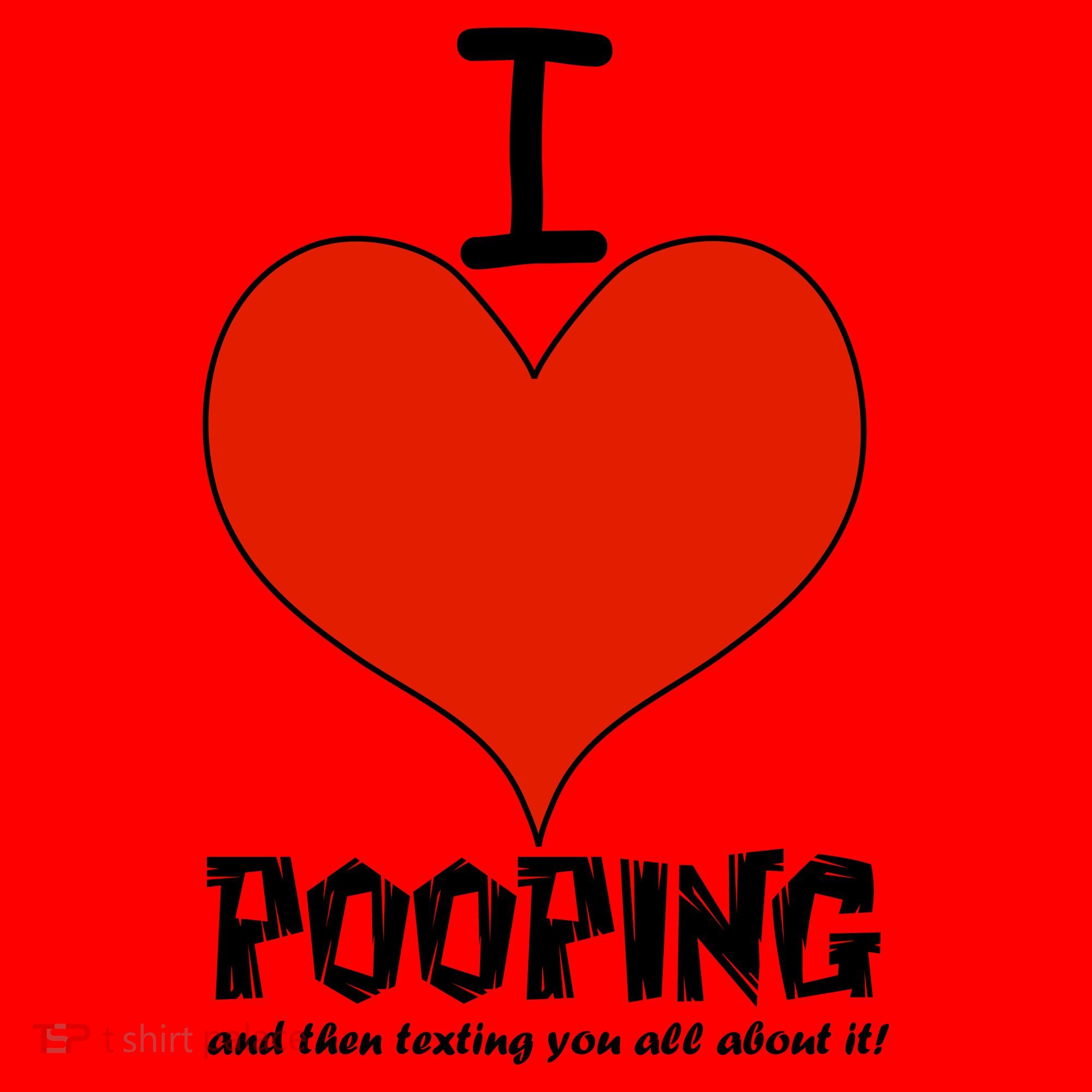 I Heart Pooping and Texting Santa Hat