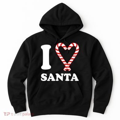 I Heart Santa Candy Cane Hoodie