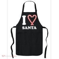 I Heart Santa Candy Cane Apron thumb 0