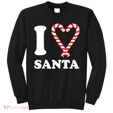 I Heart Santa Candy Cane Sweatshirt