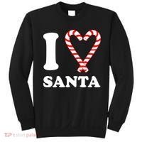 I Heart Santa Candy Cane Sweatshirt thumb 0