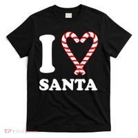 I Heart Santa Candy Cane T-Shirt thumb 0