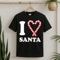 I Heart Santa Candy Cane T-Shirt thumb 2