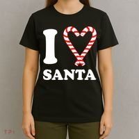 I Heart Santa Candy Cane T-Shirt thumb 4
