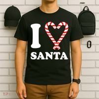 I Heart Santa Candy Cane T-Shirt thumb 6