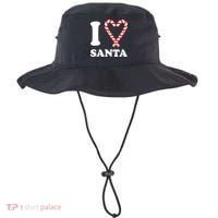 I Heart Santa Candy Cane Bucket Hat thumb 0