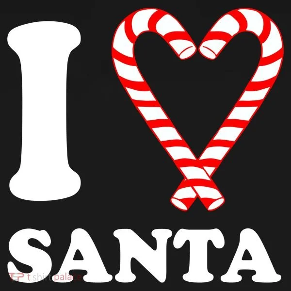 I Heart Santa Candy Cane Bucket Hat