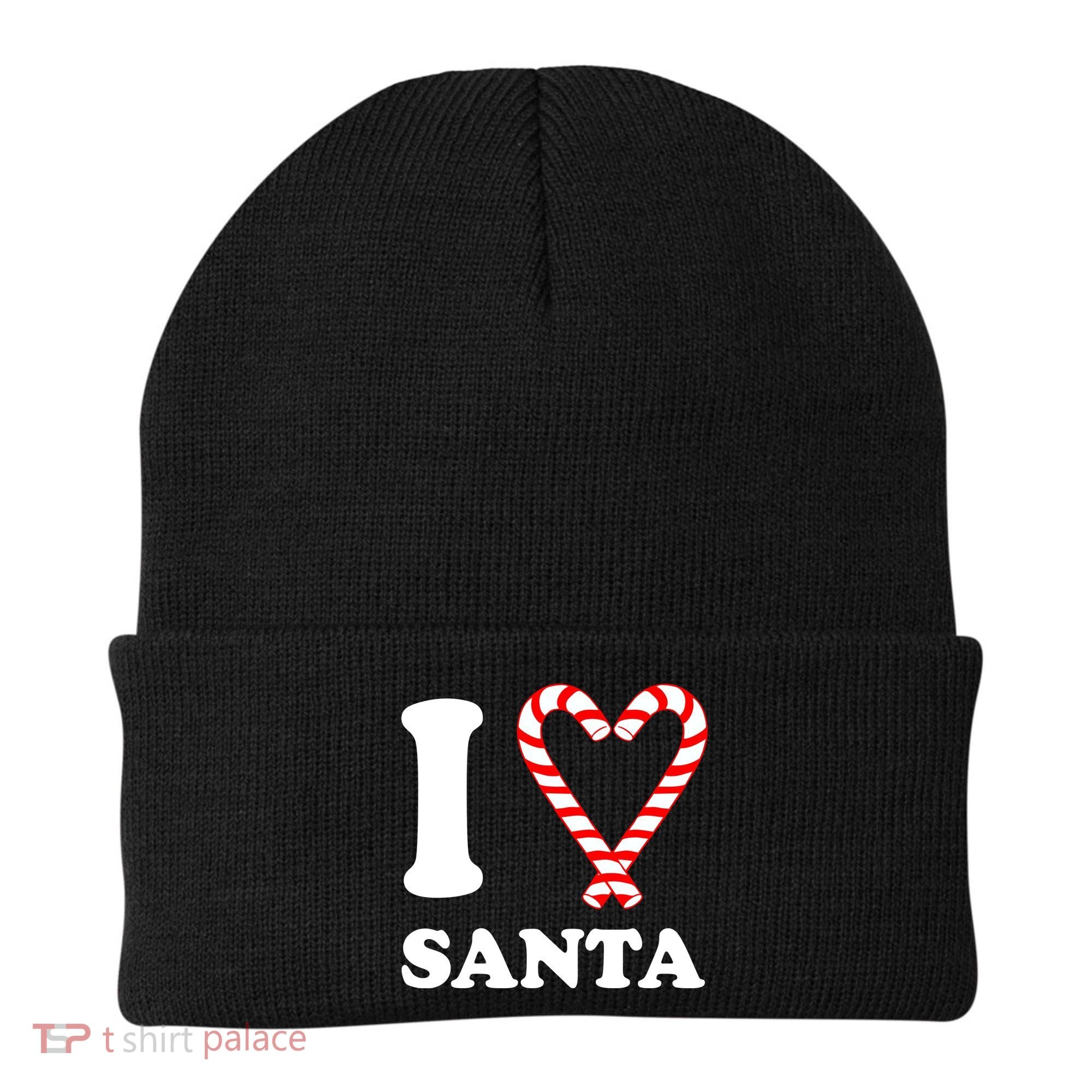 I Heart Santa Candy Cane Beanie
