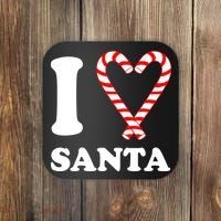 I Heart Santa Candy Cane Coaster thumb 0
