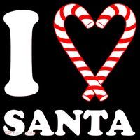 I Heart Santa Candy Cane Coaster thumb 2