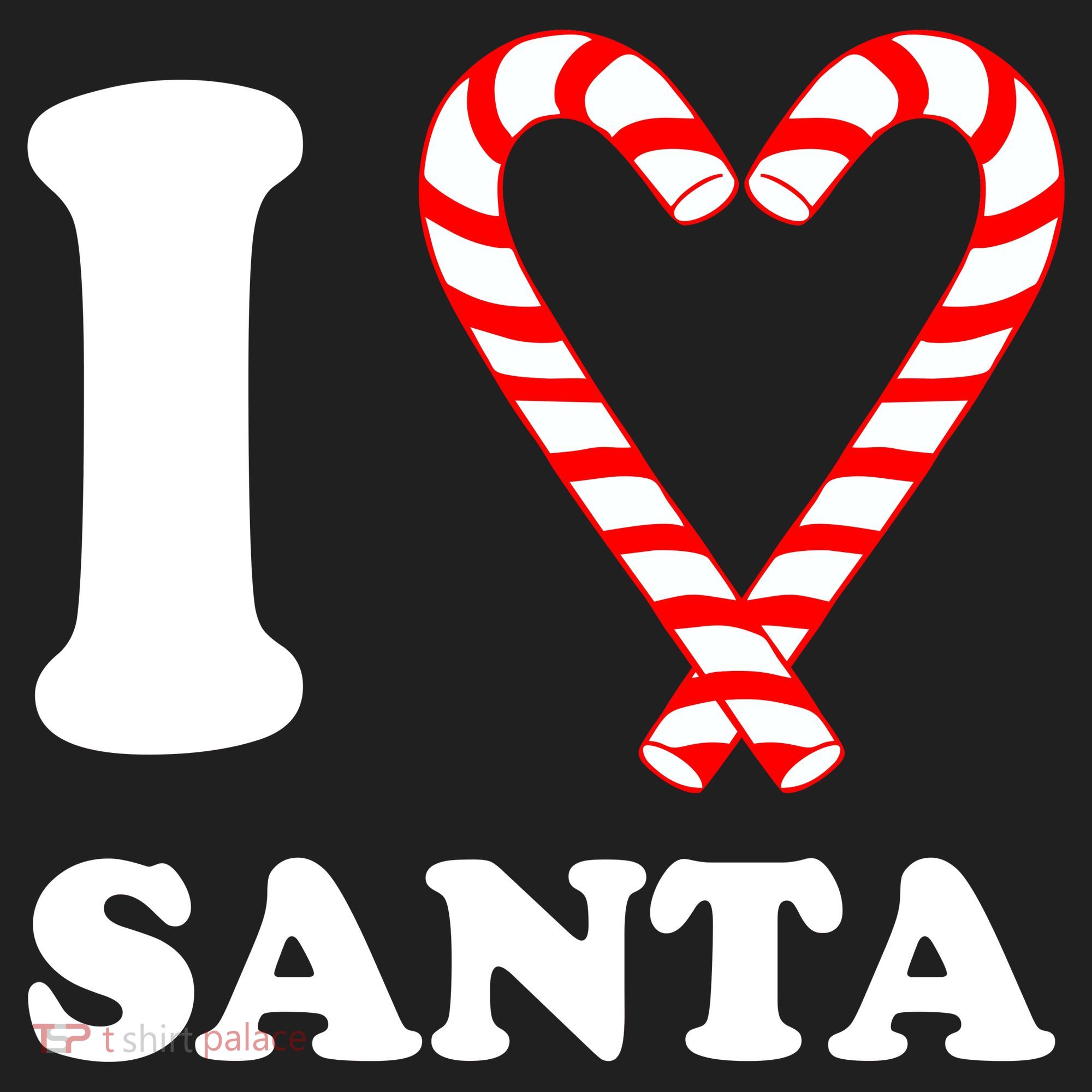 I Heart Santa Candy Cane Tumbler