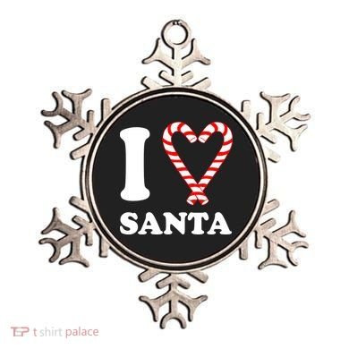 I Heart Santa Candy Cane Ornament