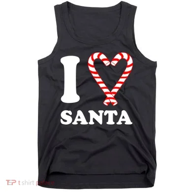 I Heart Santa Candy Cane Tank Top