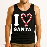 I Heart Santa Candy Cane Tank Top thumb 3