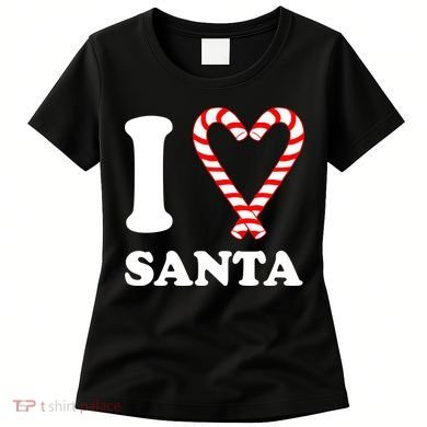 I Heart Santa Candy Cane Women's T-Shirt