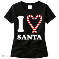 I Heart Santa Candy Cane Women's T-Shirt thumb 0