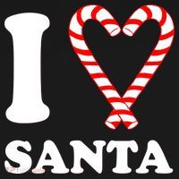 I Heart Santa Candy Cane Tote Bag thumb 4
