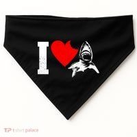 I Heart Sharks USA-Made Doggie Bandana thumb 0