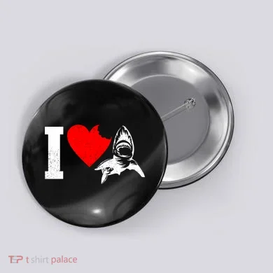 I Heart Sharks Button