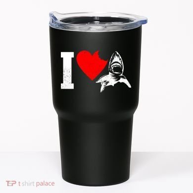 I Heart Sharks Tumbler
