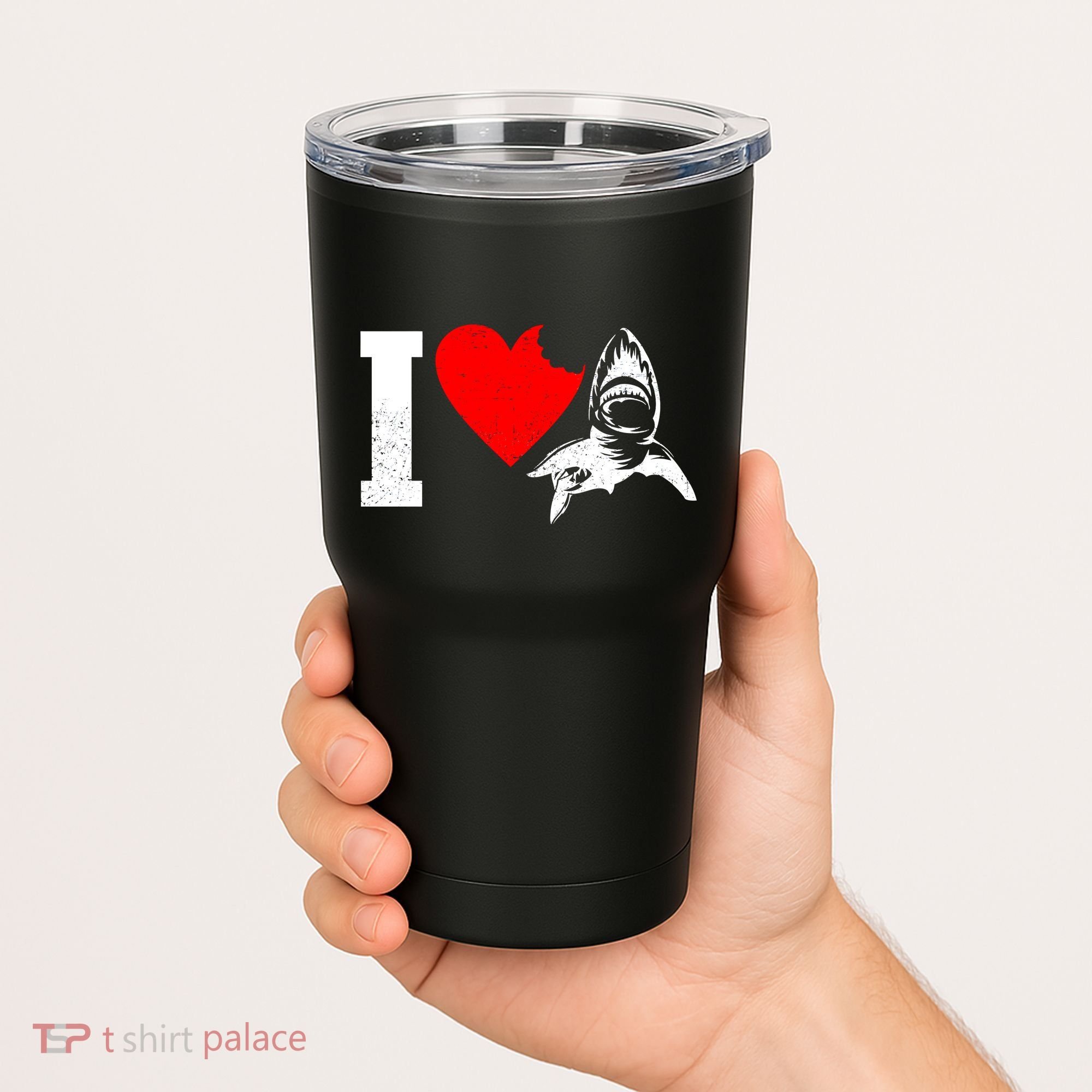 I Heart Sharks Tumbler