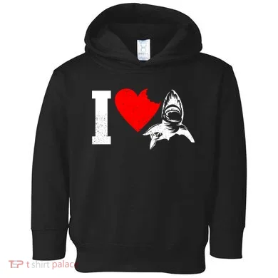 I Heart Sharks Toddler Hoodie