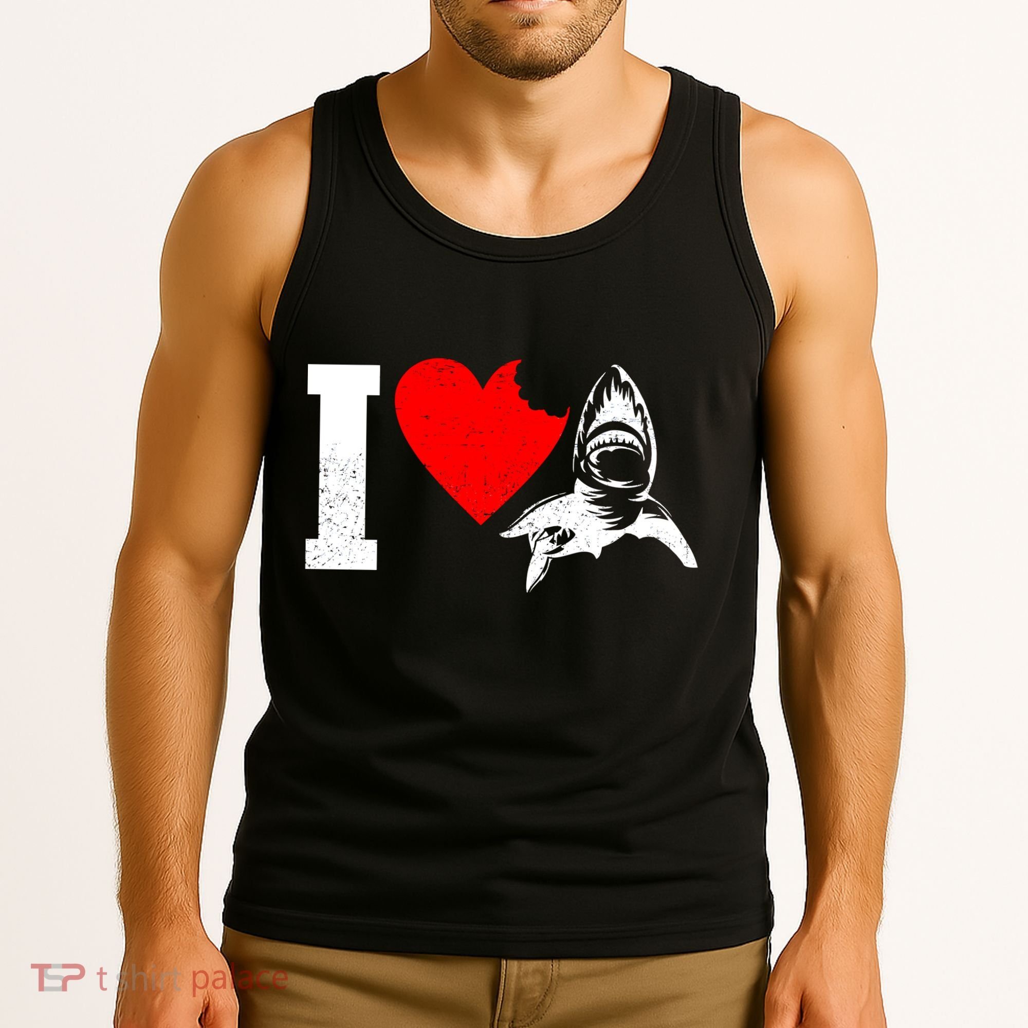 I Heart Sharks Tank Top