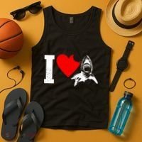 I Heart Sharks Tank Top thumb 4