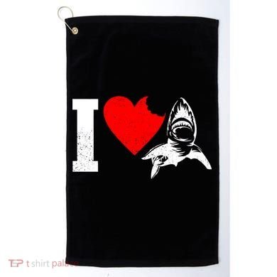 I Heart Sharks Golf Towel
