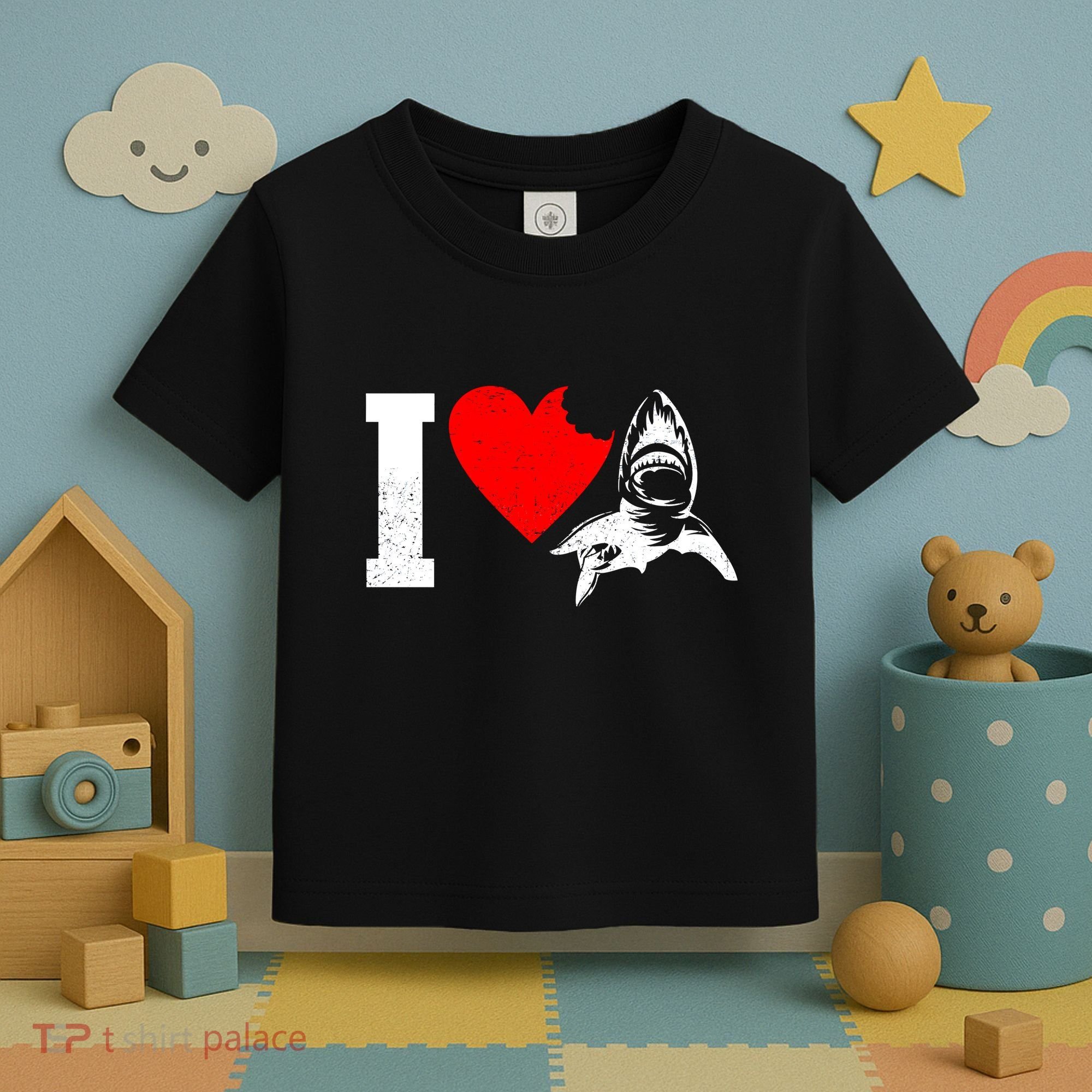 I Heart Sharks Toddler T-Shirt