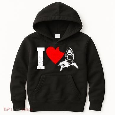I Heart Sharks Kids Hoodie