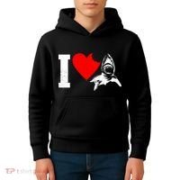 I Heart Sharks Kids Hoodie thumb 4
