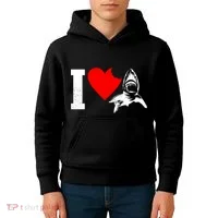 I Heart Sharks Kids Hoodie thumb 4