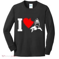 I Heart Sharks Kids Long Sleeve Shirt thumb 0
