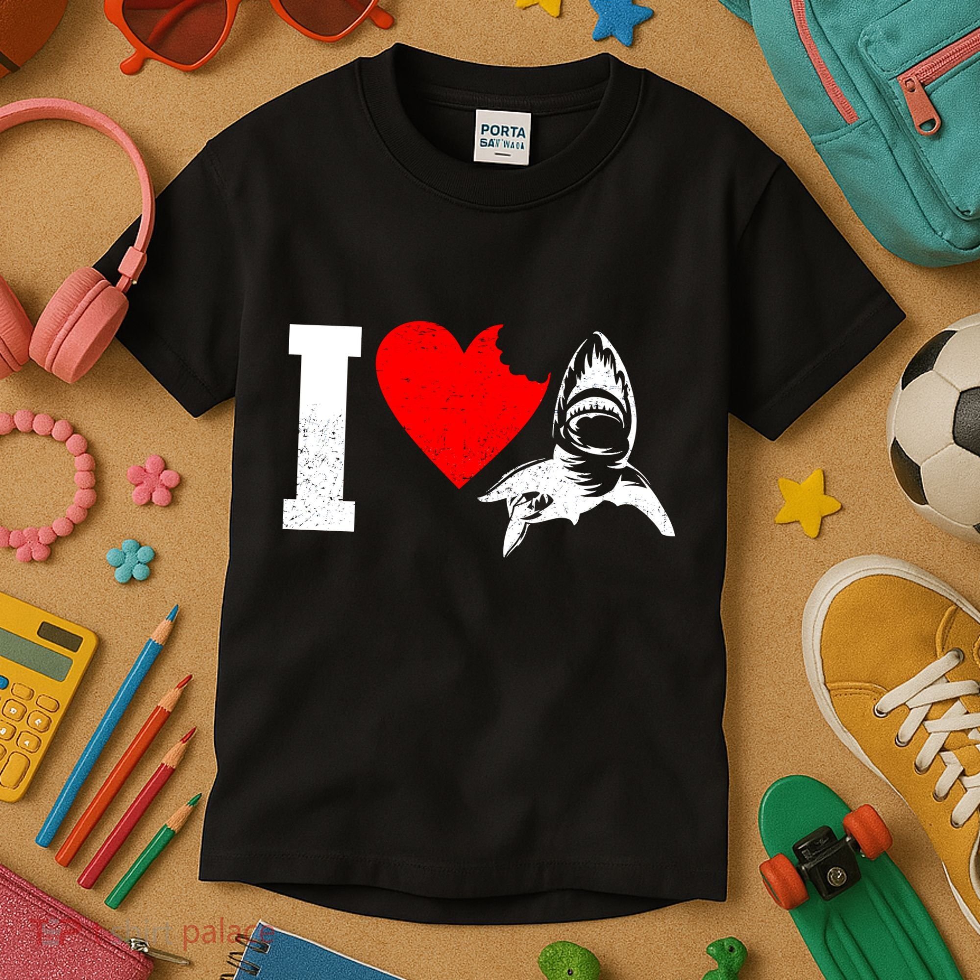 I Heart Sharks Kids T-Shirt
